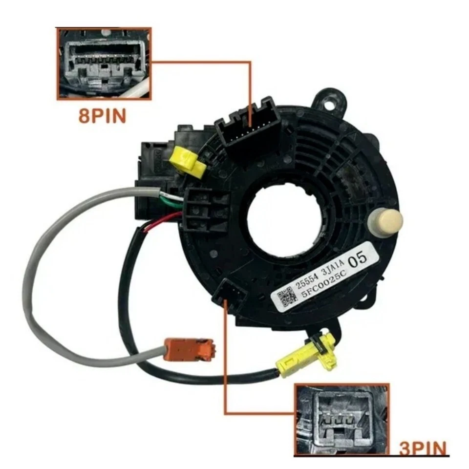 Muelle de reloj para Nissan Sentra 2013-2019, Versa Note 2014-2019, Versa 2014-2017 Foto 3 de 4