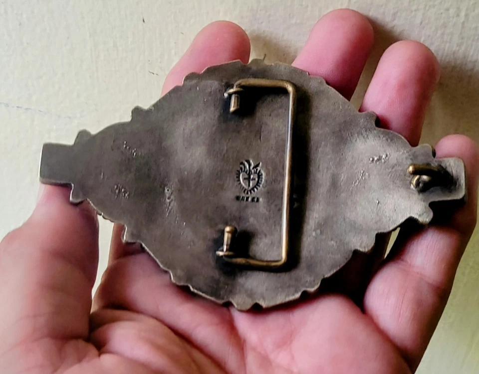 Virgins Saints & Angels Belt Buckle VSA Virgin Mary Cross Jeweled RARE - Image 4 of 4