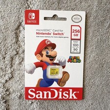 SanDisk 256GB microSDXC UHS-I U3 for Nintendo Switch Super Mario Edition