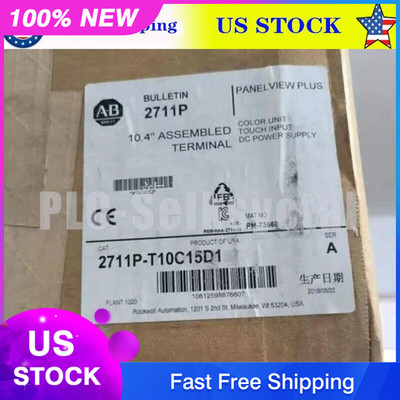 2711P-T10C15D1 AB REV. E PanelView Plus 1000 Touch Terminal NEW US Free Tax