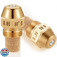 MorningRo 2 Pcs Solid Oil Burner Nozzle 0.85-80 B Replacement Spr