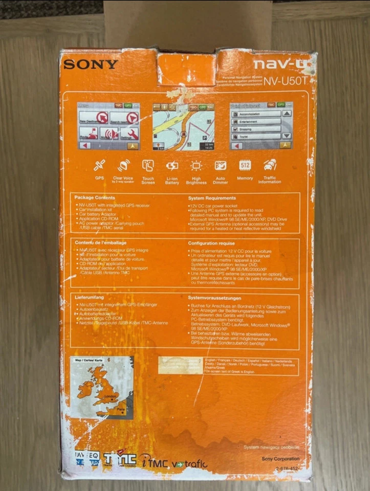 VINTAGE  Sony NAV-U NV-U50 Personal Navigation System - Boxed - Image 2 of 4
