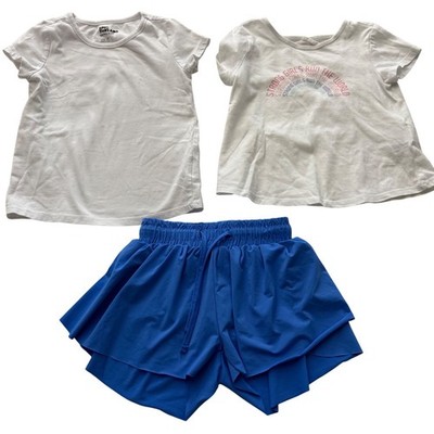 Girls Outfit Lot Size 4T Epic Threads Tops Suzette Blue Athletic Shorts