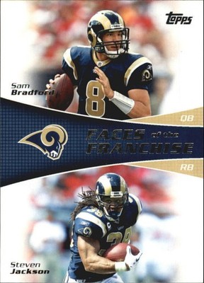 2011 Topps Faces of the Franchise #BJ Sam Bradford/Steven Jackson Football Card