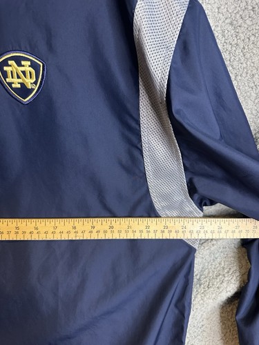Vintage y2k Adidas Windbreaker Jacket Men’s Large Pullover Notre Dame Baseball - Picture 11 of 14