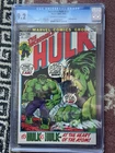 The Incredible Hulk #156 Comic Book CGC Graded 9.2 Off White To White Pages