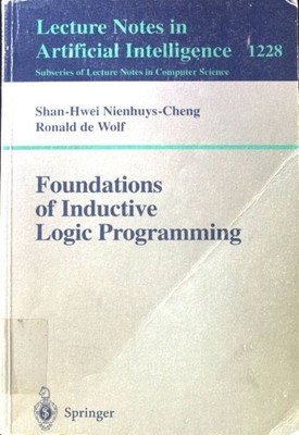 Foundations of inductive logic programming. Lecture notes in computer science ;