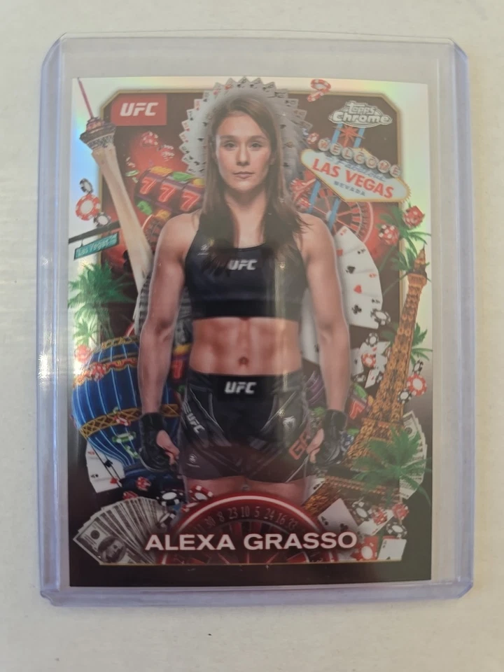 2025 UFC Topps Chrome Titans Alexa Grasso TNS-1 READ DESCRIPTION. - Image 3 of 3