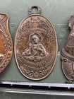 Antique Catholic Religious Hanging Sacred Heart Plate medal Prayer   (A2026A) — photo 3