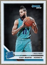 2019-20 DONRUSS #233 CODY MARTIN RATED ROOKIE RC SILVER PRESS PROOF 185/349 NM+