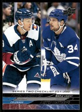 2024-25 Upper Deck #449 Nathan MacKinnon / Auston Matthews CL