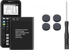TI-84 Plus CE Battery, 2025 New Upgraded 1500mAh Fits Texas Instruments TI-8...