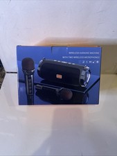 BONAOK T-15 Wireless Bluetooth Karaoke Machine with 2 Wireless Microphones