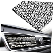 Bling Car Air Conditioner Decoration Strip for Vent Outlet, 10 PCS Silver