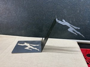 Superman Book End Artori Design Black Metal Comic Inspired Book Holder