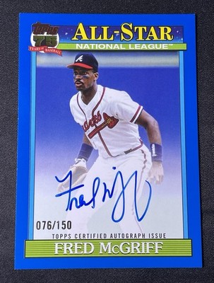 2026 Topps Series 2 Fred McGriff All-Stars Autograph Blue /150 #91AS-FM Braves