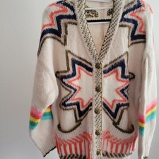 Commense Multicolor Patterned Cardigan Sz S