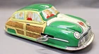 Vintage Tin Litho “Woodie” Station Wagon Wind-Up Toy
