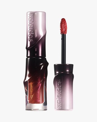 NIB KALEIDOS UNTAMED GLOW GLOSSY LIP GLAZE IN PENTHOUSE PINK SHIMMER .13 FL OZ