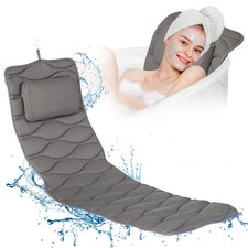 Full Body Bath Pillow, Bath Pillows for tub with Mesh Washing Bag 21 Non-Sl...