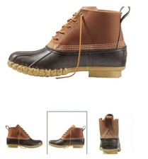 Vintage LL Bean Men's Size 7 M Low Moc Duck Rubber Bean Boot Made In USA