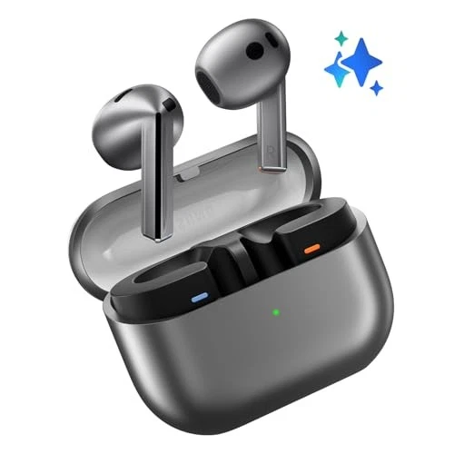SAMSUNG GALAXY BUDS 3 AI TRUE WIRELESS BLUETOOTH EARBUDS - SILVER - Image 2 of 4