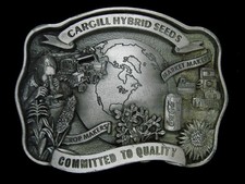 TJ01131 VINTAGE 1994  CARGILL HYBRID SEEDS COMMITTED TO QUALITY  BELT BUCKLE