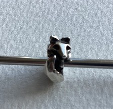 Trollbeads Sneaky Fox Spacer Bead Sterling Silver with Rubber Inner