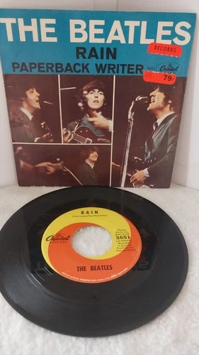 Beatles "Paperback Writer/Rain 1966 45 Capitol 5651 W/PS VG+/VG+
