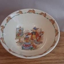 Royal Doulton Bunnykins 6" Cereal Bowl The Artist Fine Bone China Made England