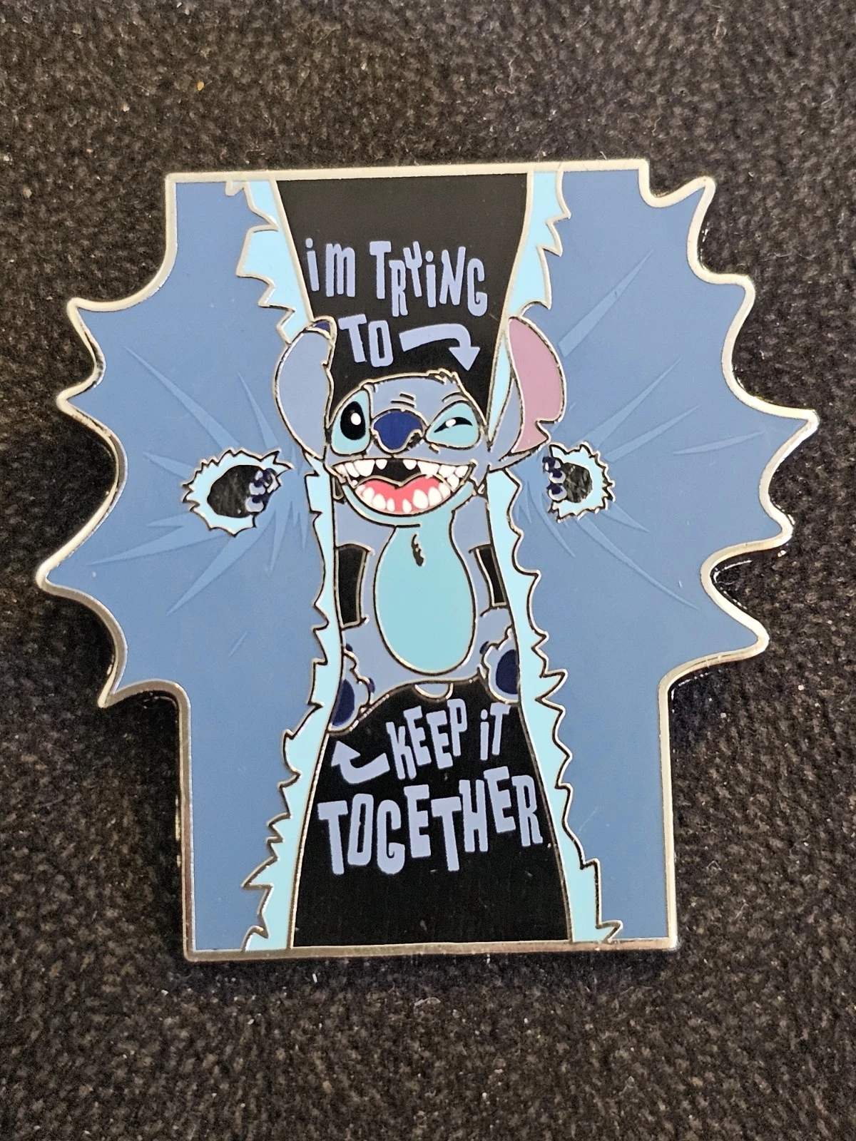 2022 Disney Parks Lilo & Stitch Experiment Im Trying To Keep It Together Pin (A)