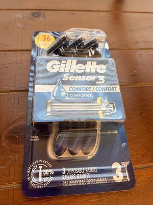 Gillette Sensor 3 Comfort (3 disposable razors) - LOWEST PRICE