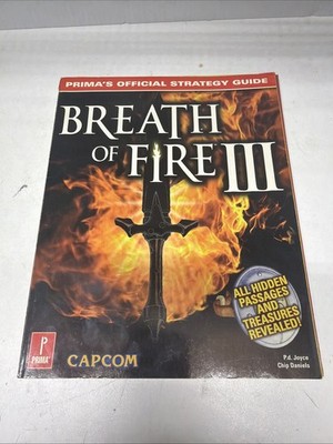 Breath Of Fire III Official Strategy Guide Prima Game Guide - No Cards - Damaged