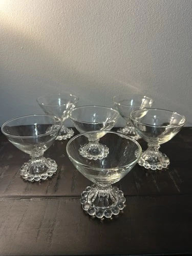 Set Of 6 Vintage Anchor Hocking Boopie Sherbet/champagne glasses