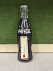 Vintage Mini Plastic Coke Bottle Magnetic Fridge Thermometer 3 3/4" Coca Cola