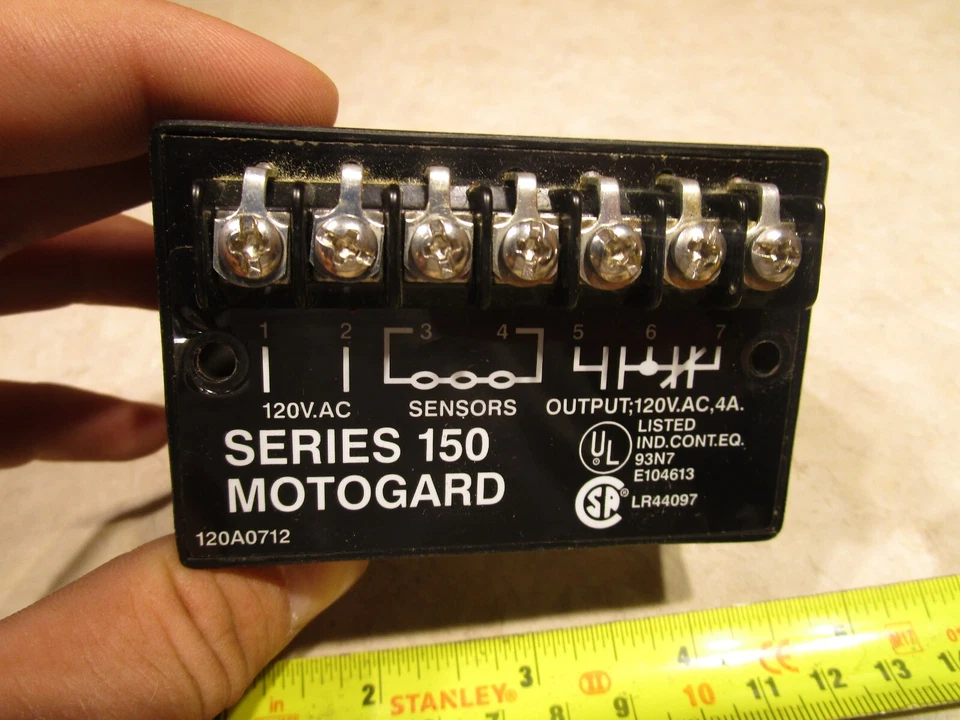 GEMCO ELECTRIC 150101, MOTOGARD OVER TEMP PROTECTION CONTROL, 4A, 120VAC, L0093 - Image 3 of 3