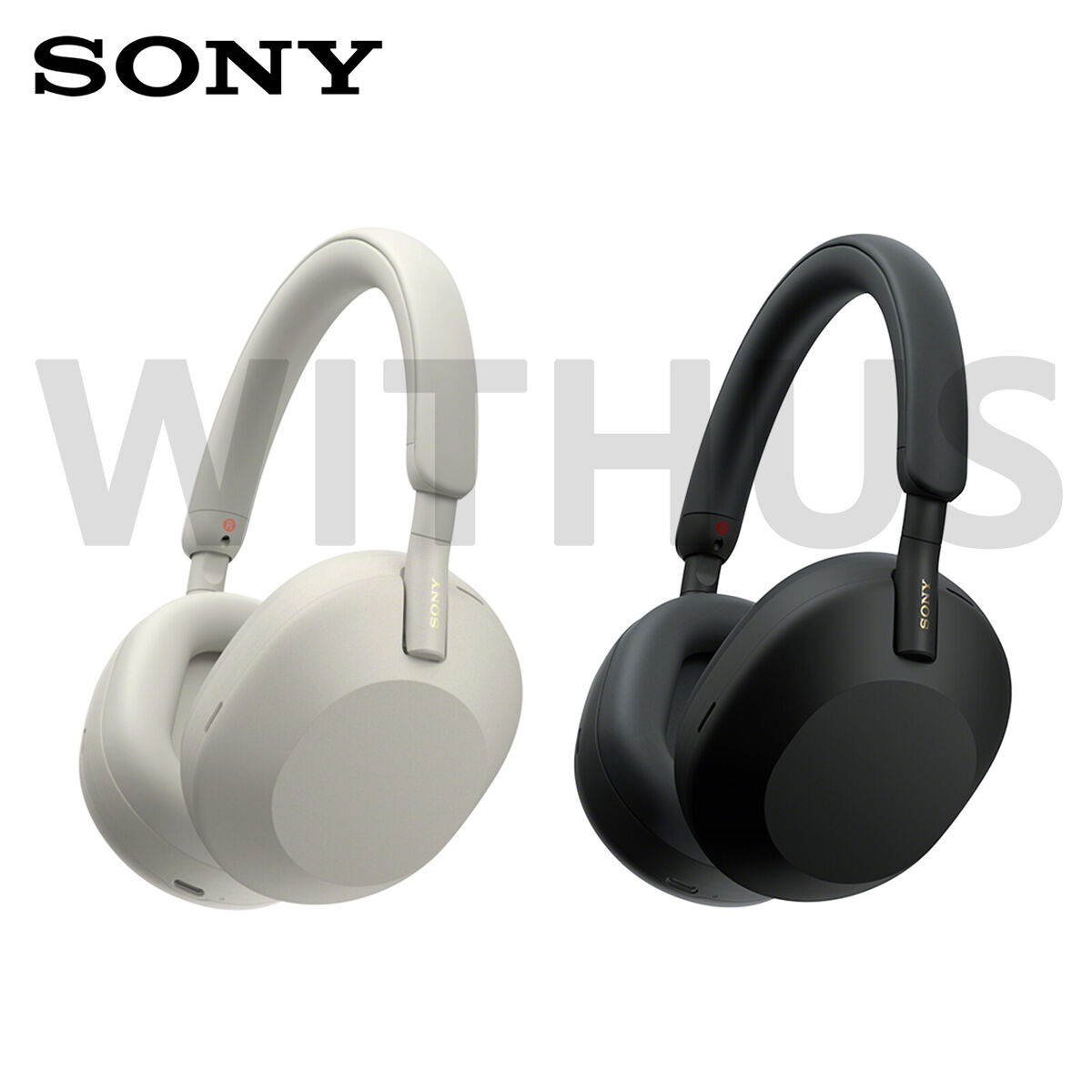 Sony WH-1000XM5 Wireless Noise-Canceling Over-Ear Headphones Black & Silver