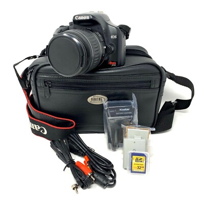 Canon EOS Rebel XSi DSLR Camera /EF-S 18-55mm Lens/Batteries