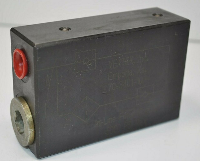 Vektek Hydraulic InLine Filter Block Module 5000psi Part 70340110