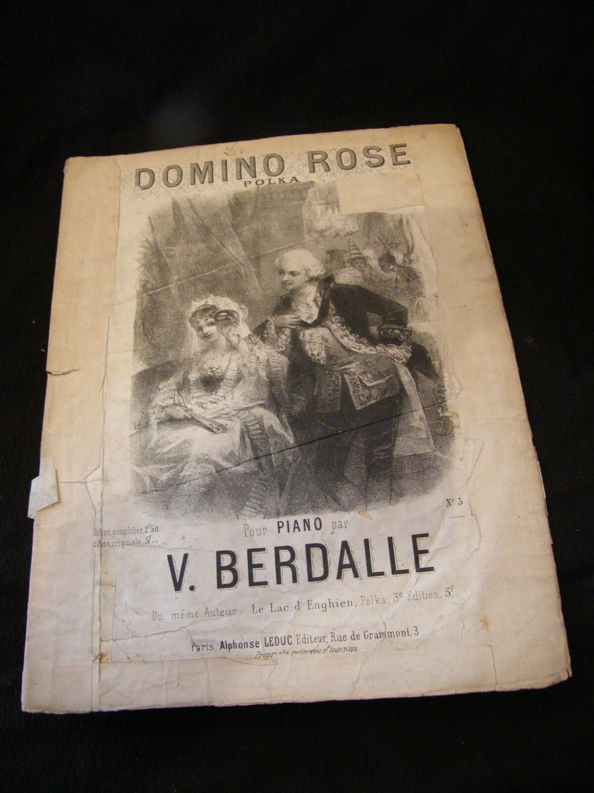 Domino Partition Rose V Berdalle Music Sheet