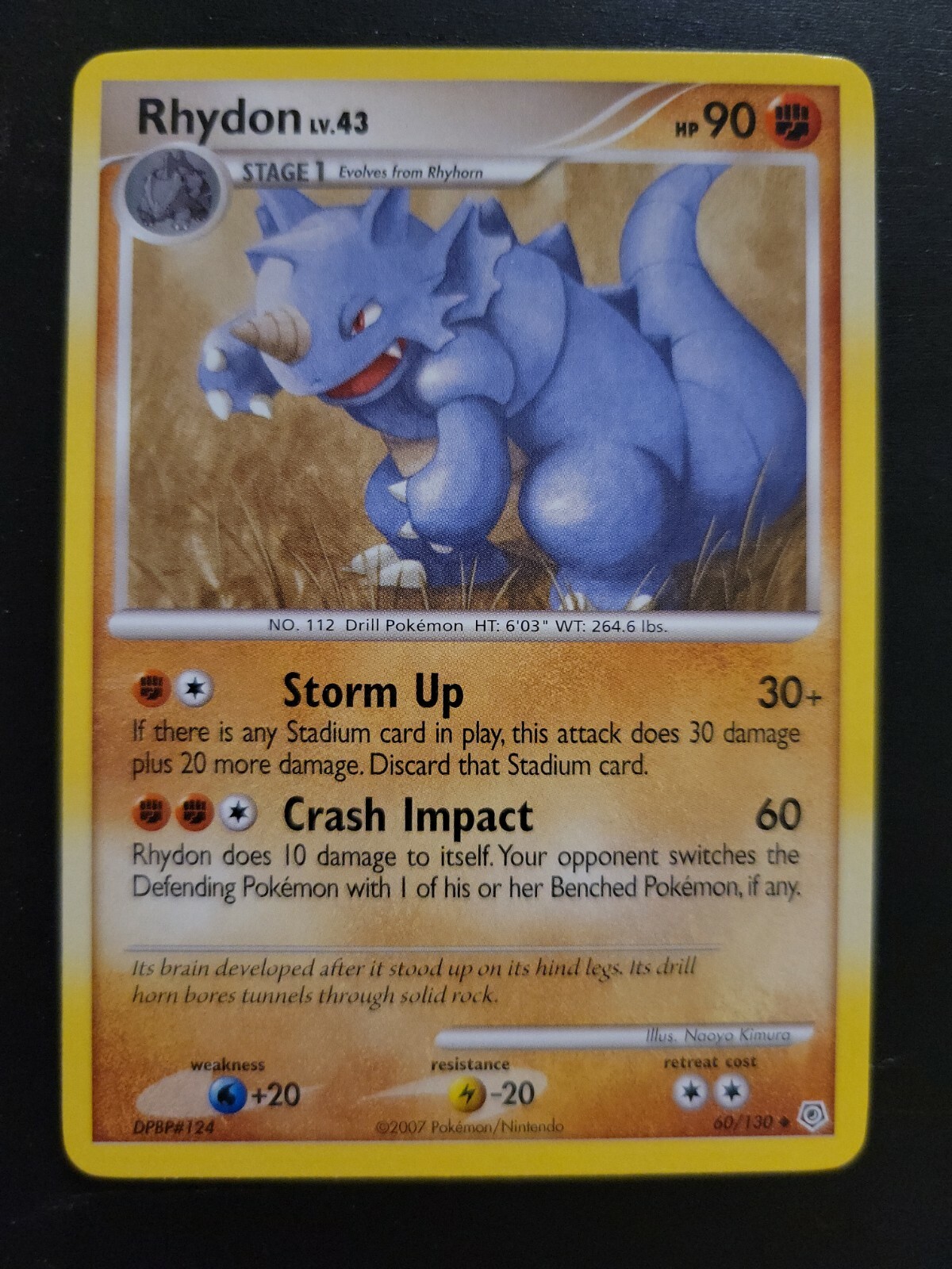 Pokemon TCG Card 2007 Diamond & Pearl - Rhydon 60/130 | eBay