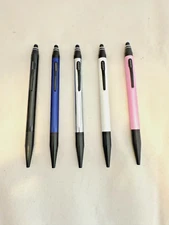 CROSS TECH2 COLORS ON BLACK WITH STYLUS & ANODIZED CLIP  -  NO BOX  Great Price!
