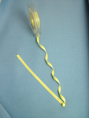 Satinband - Double Face - Breite 6mm - Fb.07 banana - 4,00m