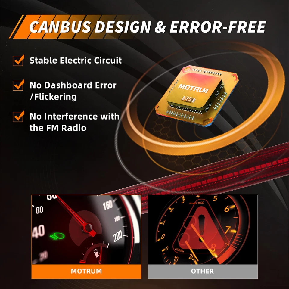 2X Rear Bumper Reflector Red LED Tail Brake Signal Lights For 16-17 Honda Accord - Image 3 of 4