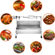 120cm 132LBS Hog Roast Machine BBQ Spit Roaster Rotisserie Grill Roasting Motor