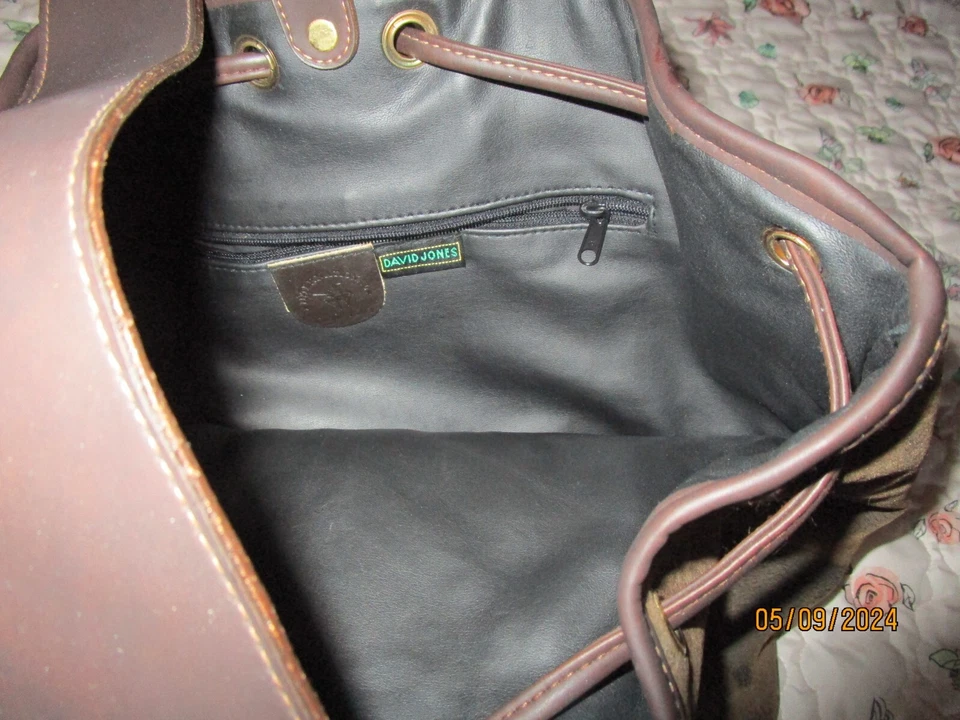 Bolso Bandolera David Jones Internacional de Cuero Bandolera Estilo Cartera Bolso Foto 4 de 4