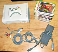 XBox 360 2007 White Bundle w/ Controller and 12 Games Tested