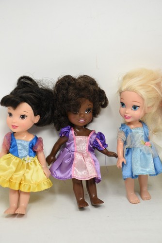 Disney Tollytot Bambino 4 Principesse Biancaneve Cenerentola Tiana Ariel 6" - Foto 5 di 8