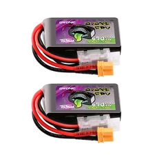 2X Ovonic 7.4V 120C 650mAh 2S Lipo Battery XT30 For 2.5-3'' FPV Quad 3D Plane