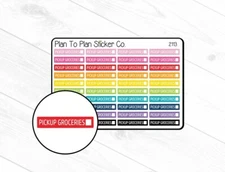 2113~~Pick Up Groceries Planner Stickers.